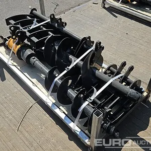 Unused 2026 Captok 20" Rake, Ripper, 5 Finger Manual Grab, Hydraulic Auger Drive, 300mm & 200mm Flight, QH, 32" Ditching, 8" Digging Bucket 25mm Pin t