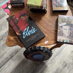 Elvis Presley Media Collection With Clock