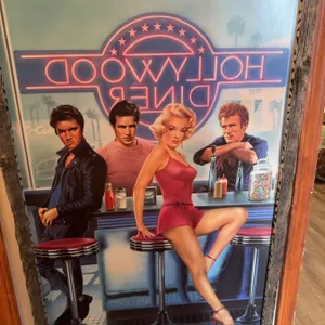 Hollywood Diner Framed Poster Print