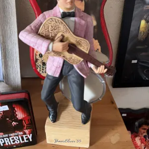 Yours/Elvis '55 Figurine With Guitar And Drum