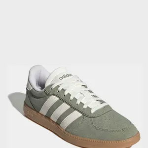 ADIDAS GREEN BREAKNET SLEEK TRAINERS -U