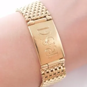 14KT GOLD ID BRACELET 50.5g $15,900