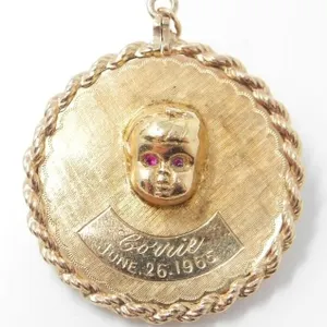 10KT GOLD BIRTH COMMEMORATION PENDANT $2970