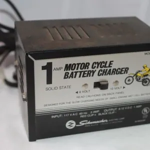 Schumacher 1 Amp Motorcycle Battery Charger, Works