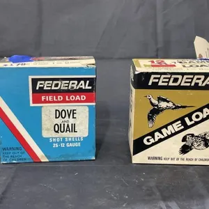 2 Pcs - Federal Field Load 12 Ga Shotgun Shells