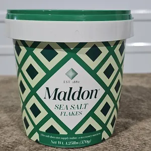 **NEW/DENTED CAN** Maldon Sea Salt Flakes 1.25 lb Resealable Bucket - Expires: 08/2030