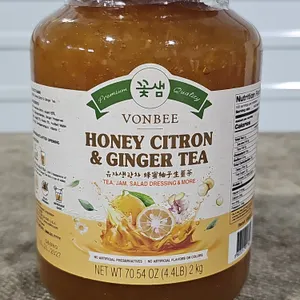 **NEW** Vonbee Honey Citron & Ginger Tea, 4.4 Lb - Best By: 10/2027