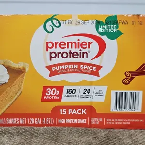 **NEW**  Premier Protein Pumpkin Spice High Protein Shakes - Best By: 9/2026