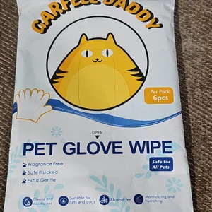 **NEW** Extra Thick Pet Grooming Glove Wipes for Dogs & Cats