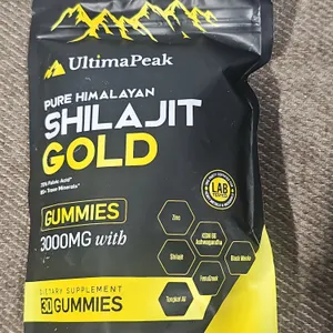 **NEW/Exterior Bag Open** UltimaPeak Pure Himalayan Shilajit Gold Gummies - Best By: 9/2027