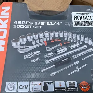 UNUSED WOKIN SOCKET SET 45PCS 1/2” &1/4”