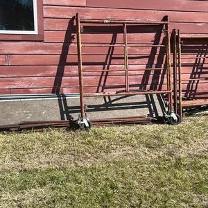 OFFSITE - Scaffolding, 3 sections high.