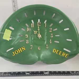John Deere Metal Seat Clock