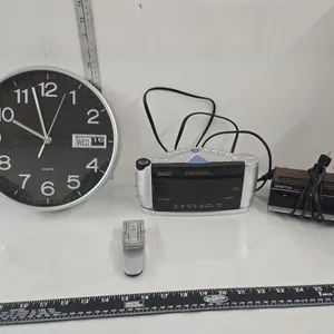 Quartz Wall Clock, Spartus Alarm clock, Smart Set Time Projector Alarm Clock Radio