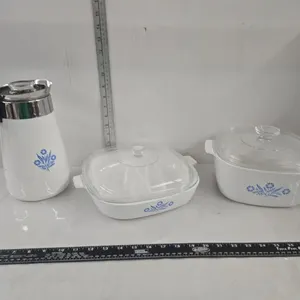 Corning Coffee Pot, Lidded Casseroles (2)