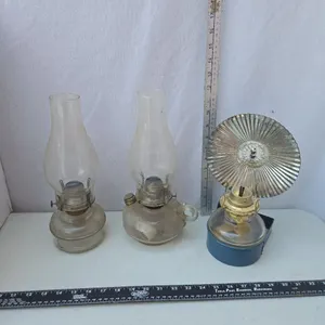 Wall Bracket Oil Lamp, Finger Oil Lamp, Clear Glass Oil Lamp