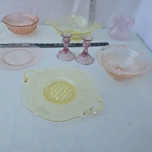 Depression pcs., and misc. glassware