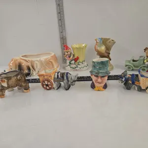 Staffordshire Hand Painted Shorter & Son Toby Mug, Occupied Japan ornaments & other