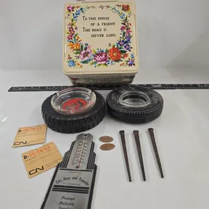 Solo Advertising Tire Ashtray, Advertising Thermometer, Souvenir Penny's (Remember Pearl Harbor)