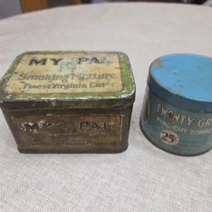 My Pal & Twenty Grand Tobacco Cans