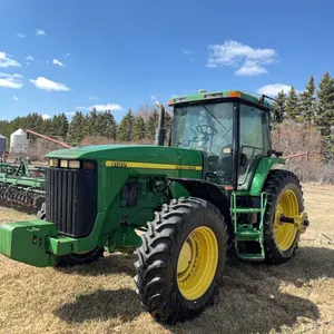 JD 8100 MFD tractor, factory 3 pt., 4 hyd., 18.4 42 tires, (75%) factory hub duals,  ez steer auto steer, front factory weights, 6,194 hours