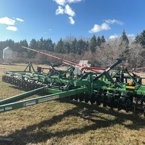 Summers 40’ Supercoulter Plus vertical tillage, equipped with summer’s heavy duty 3 bar harrows and rolling baskets