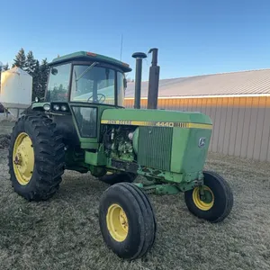 JD 4440 2WD tractor, quad range, factory 3 point, 3 hydraulics, good tires, 10,282 hours, runs great, excellent tractor