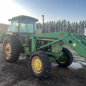 JD MFD 4230 tractor, dual hydraulics, dual pto, quad range, 11,219 hours, includes JD 725 loader