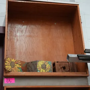 Wood Shelves with Contents