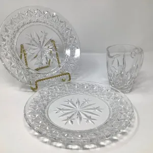Waterford Snow Crystal Plates and Creamer Cup