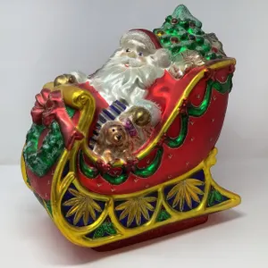 Waterford Holiday Heirlooms Christmas Santa Sleigh