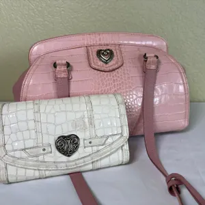 Brighton Croc-Embossed Leather Bags