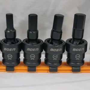 New - BOEN 8pc. 1/2" Drive Universal Joint Driver Impact Socket Set .