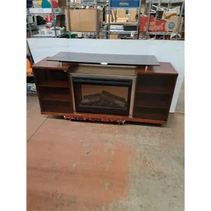 * Electric Fireplace Cabinet - Working - 76x30x21" - Cannot Ship, Dolly Not Included