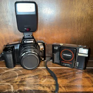 Canon EOS 5000 SLR and Cosina CT-1 Cameras