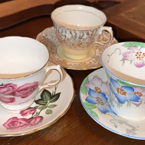 English Bone China Teacup Trios