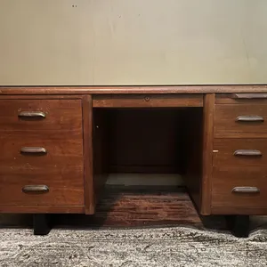 Vintage Mid-Century Modern Executive Desk