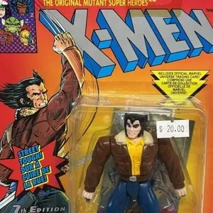1994 X-Men Marvel Wolverine action figure on card