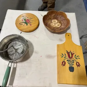Cutting Board, Sifter, & other