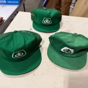 (3) Vintage Pioneer Seeds Hats