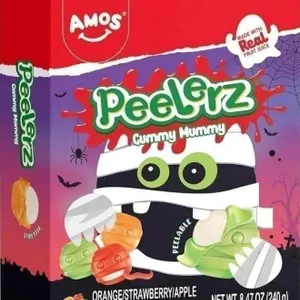 4x Amos Peelerz 4D Mummy Gummies Candy, 8.47oz