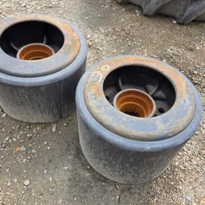 (2) 10.5" Wide MidRoller Bogie Wheel for Case IH STX Quadtrac Tractors 2 Step w/Snap Ring, O-Ring Li