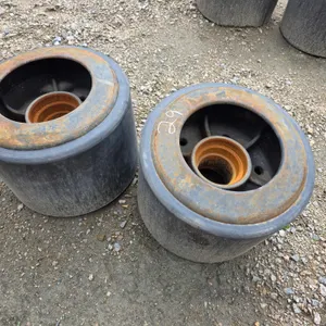 (2) 10.5" Wide MidRoller Bogie Wheel for Case IH STX Quadtrac Tractors 2 Step w/Snap Ring, O-Ring Li