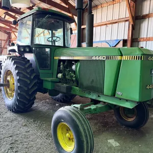 John Deere 4440 2wd tractor￼, 20.8 34 tires, quad range, factory hub duals, (tires 20%) factory 3 pt, 3 hyd., 9830 hrs
