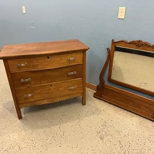 Dresser with mirror