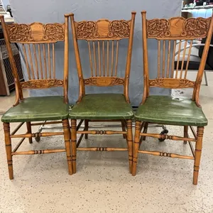 Ornate wood chairs