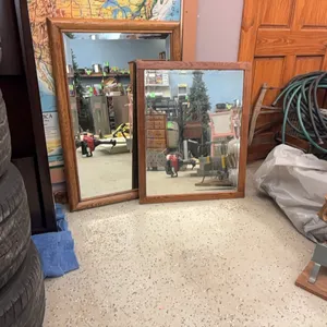 Wood framed mirrors