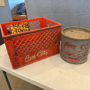 Crate, bait pail