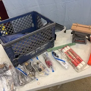 Work mate, mallet, hardware tarp