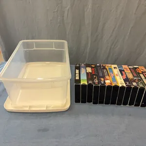 Tote w/ VHS Tapes